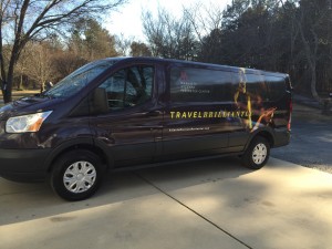 Hotel courtesy shuttle vehicle wraps Raleigh NC