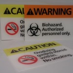 Safety signs are printed in correct colors!