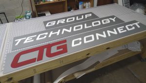 Outdoor sign ready for install