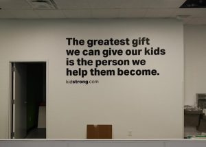 Wall graphic of the greatest gift