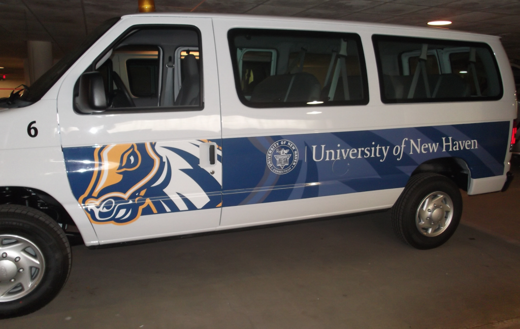 University of New Haven Partial Vehicle Wrap
