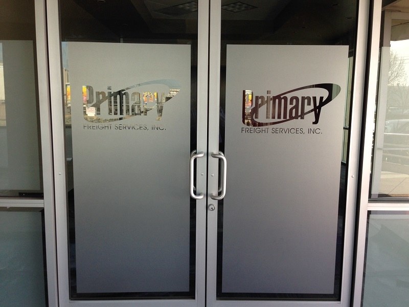 vinyl privacy film for windows and doors at The Matrix Corporate Center in Danbury CT