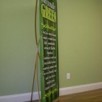 Recyclable Banner with Bamboo Banner Stand
