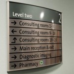 Custom directory signs help people find where they need to go. 
