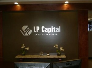 Lobby sign - LP Capital