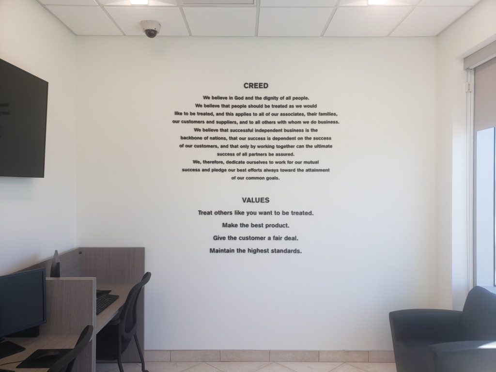 Dimensional Wall Lettering in Naperville IL
