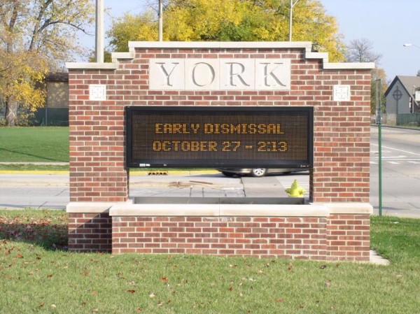 LED Digital Monument Signs for Schools in Chicago IL