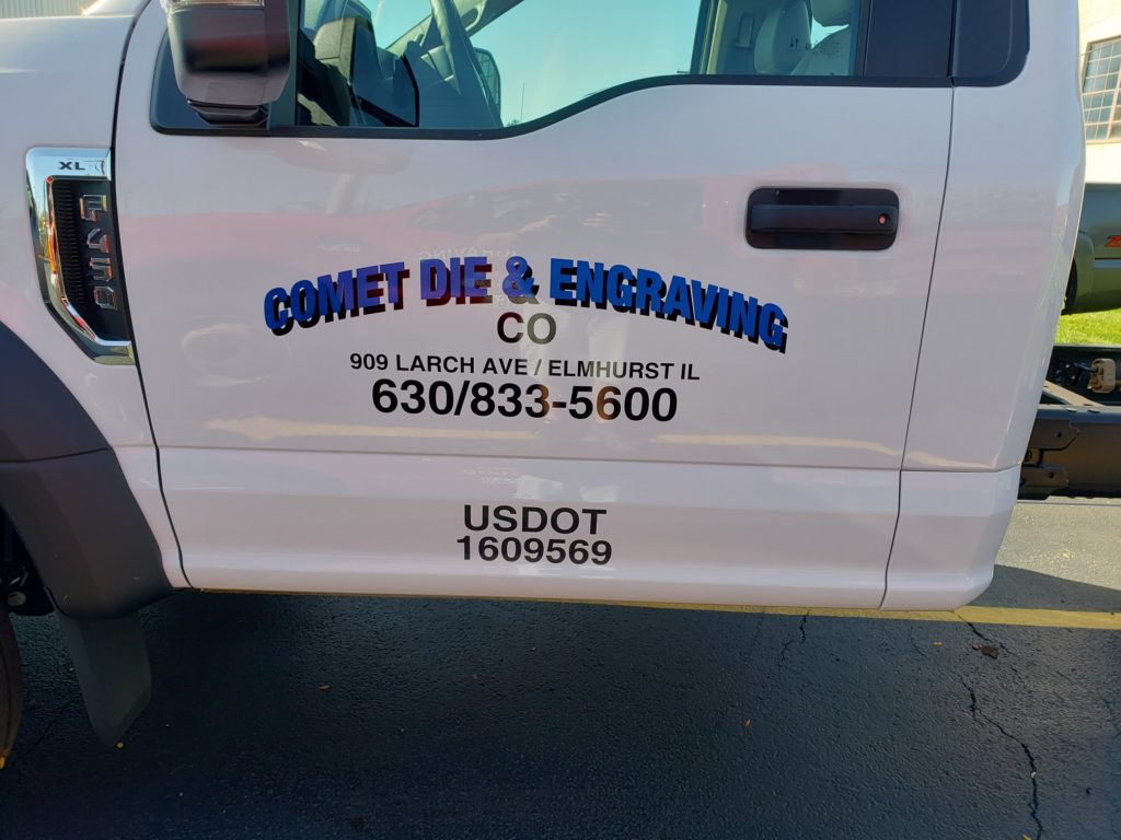 DOT Lettering and Truck Graphics in Elmhurst IL