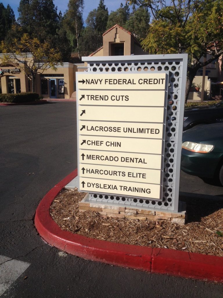 Examples of Tenant Panel Signs