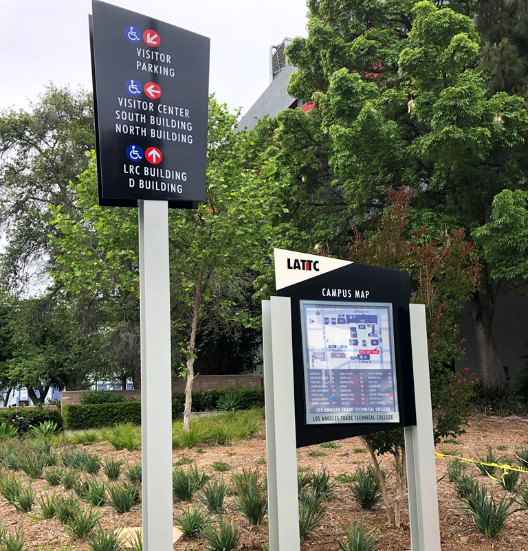 San Diego CA: Wayfinding and Directional Signage for College Campuses
