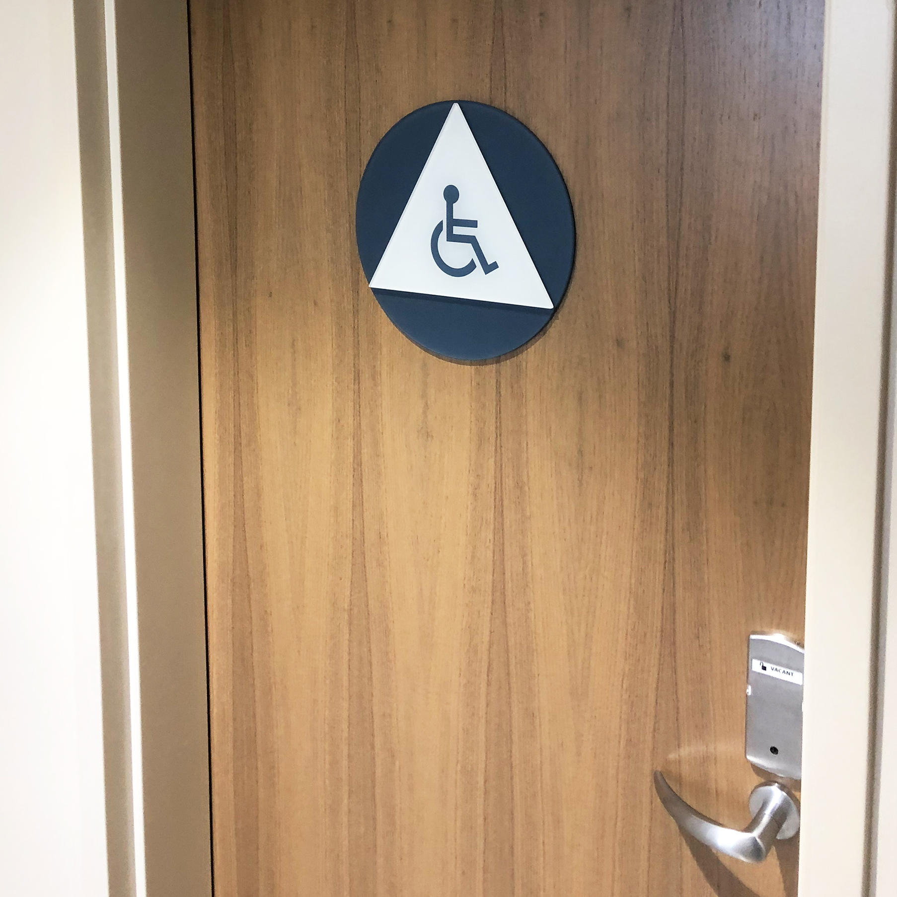 Wheel Chair Restroom Handicapped ADA Sign