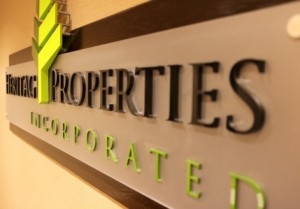 Heritage Properties Incorporated. 12-Point SignWorks