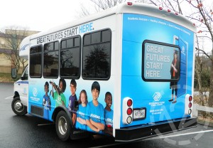 Here is a view of the second bus we completed for Boys & Girls Clubs of Middle TN. Although it's a little smaller, the graphics are almost identical.