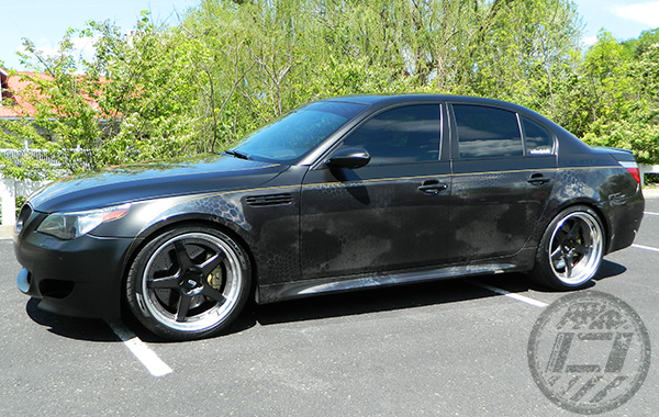 The customized BMW M5 for Limitless Auto Wraps in Franklin TN.