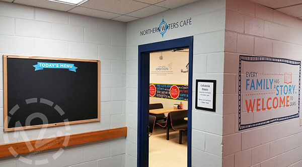 Chalkboard, door and wall graphics in Minneapolis, MN. 12-Point SignWorks