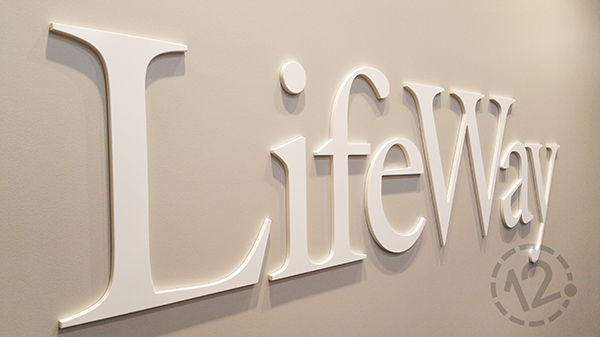 LifeWay logo sign. 12-Point SignWorks - Franklin, TN