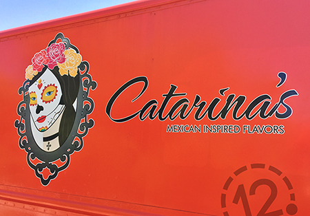 Catarina's Mexican Inspired Flavors logo decal. 12-Point SignWorks - Franklin, TN