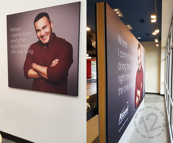 Silicone Edge Graphic Display for Ascend Federal Credit Union. 12-Point SignWorks - Franklin, TN