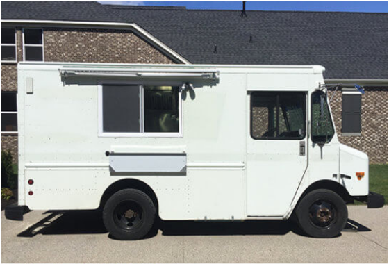 Former Fedex truck converted to a food truck