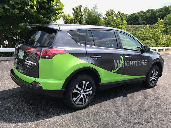 Custom vehicle graphics for WrightCore by 12-Point SignWorks in Franklin, TN.