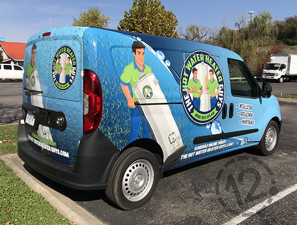 Custom van wrap designed, printed and installed by 12-Point SignWorks in Franklin, TN.