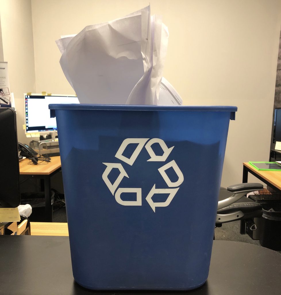 12-Point SignWorks Recycling Bin