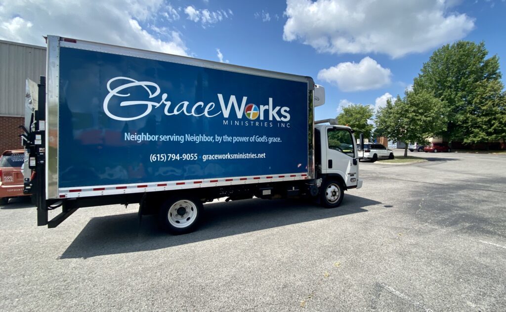 Box Truck Wrap for GraceWorks Ministries 