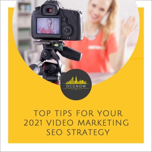 Woman creating video for her video marketing SEO strategy