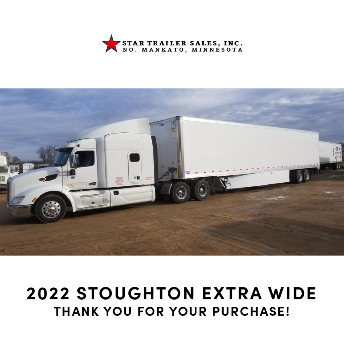 stoughton extra wide trailer
