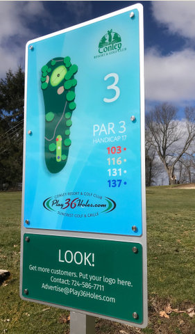 Butler PA Golf Tee Signs