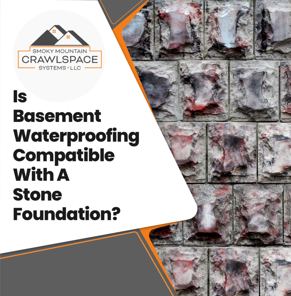 Smoky-Mountain-Crawlspace-Systems-basement-waterproofing-compatible-with-a-stone-foundation-