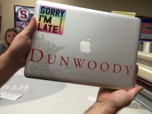 Dunwoody college of technology laptop sticker