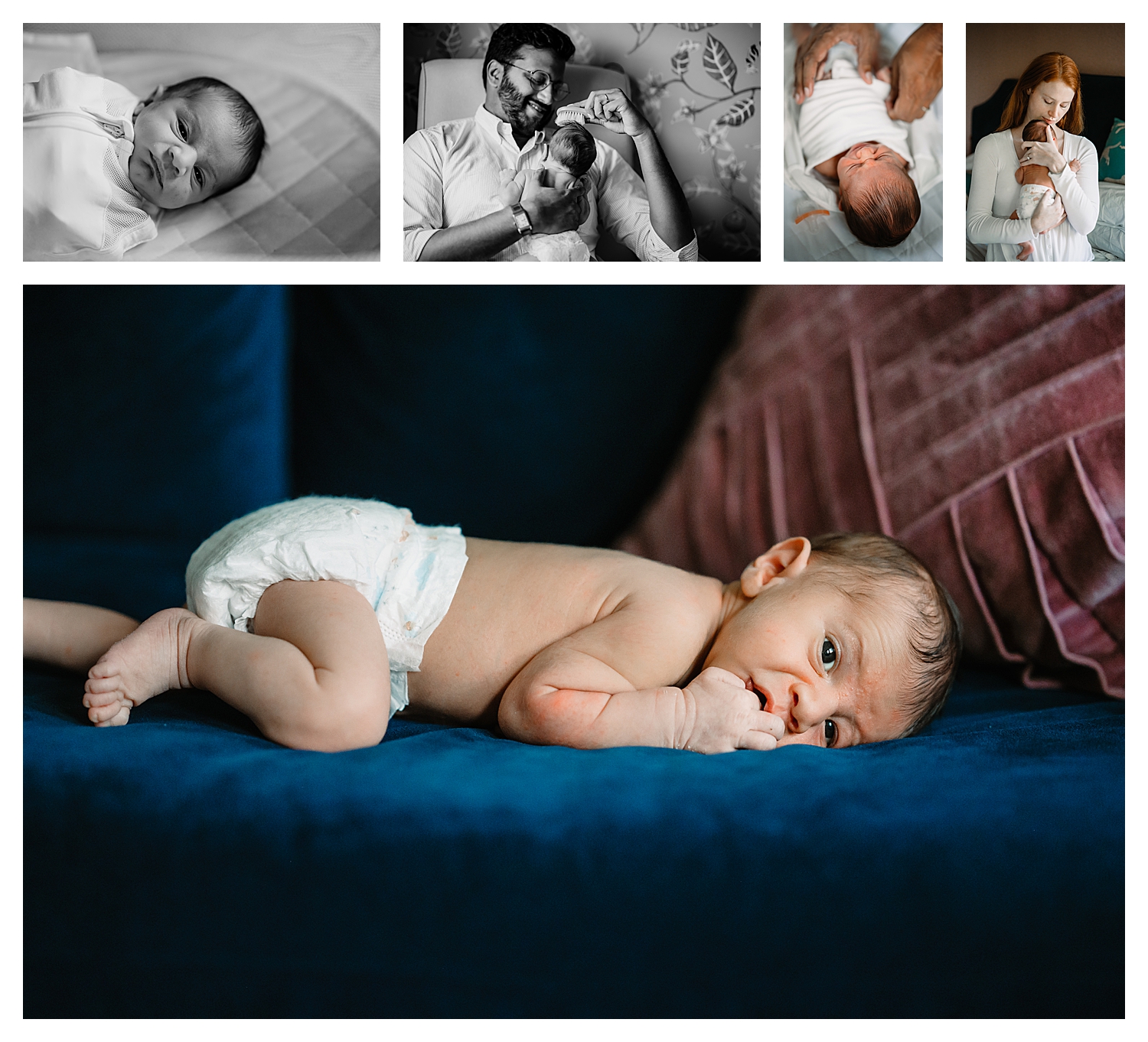 In-home newborn photography session