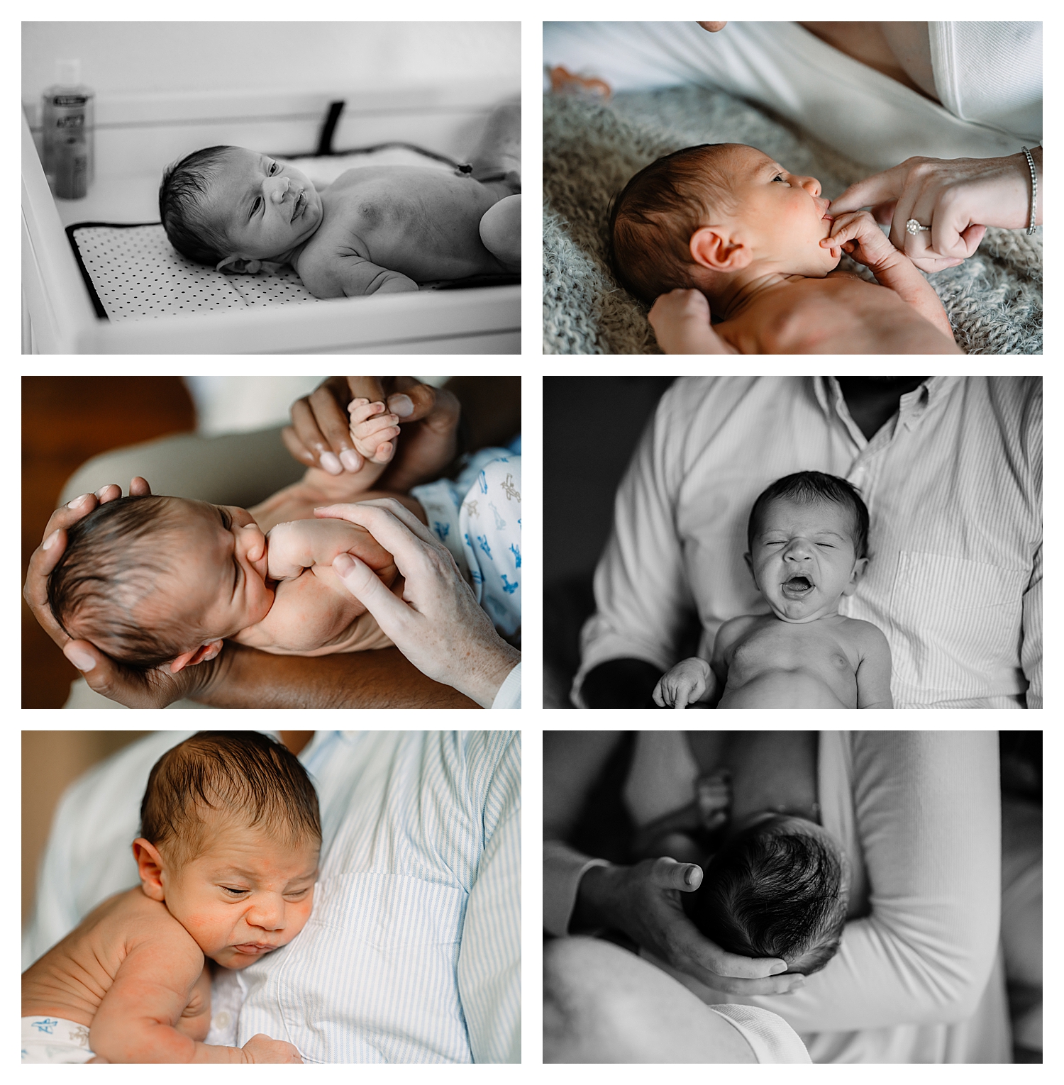 In-home newborn photography session