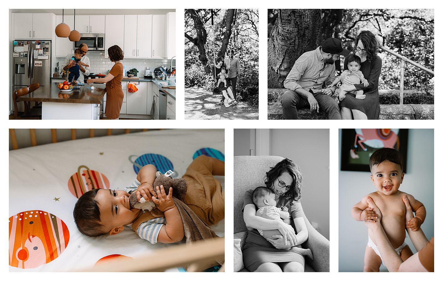 In-home family photography session