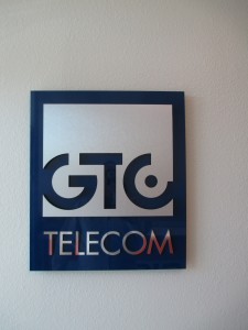 Corporate Lobby Sign for GTO in Oceanside