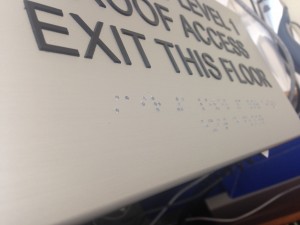 Braille is not enough because the vision impaired