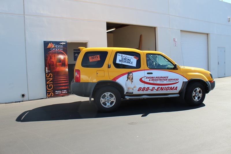 Partial Vehicle Wrap for Enigma Insurance