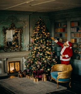 Santa and his Christmas tree