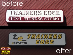 trainers-edge-light box-before-and-after-denville-custom-sign-source-nj