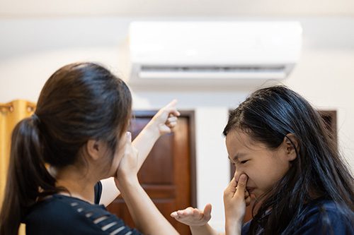 air conditioner smells musty
