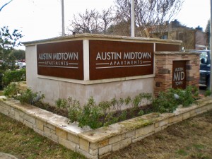 Austin Midtown Monument Sign by Texas Custom Signs