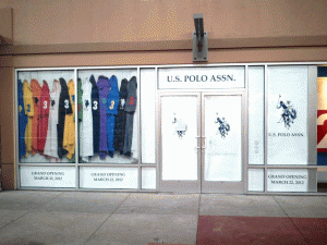 Window Graphics at the Round Rock Premium Outlets