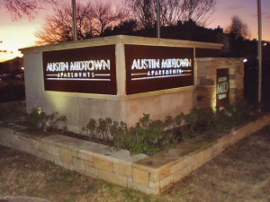 Austin Midtown Monument Sign by Texas Custom Signs