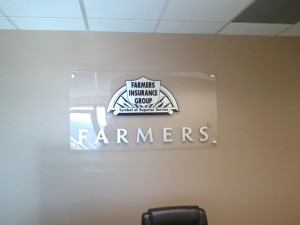 Farmers Office Lobby Sign