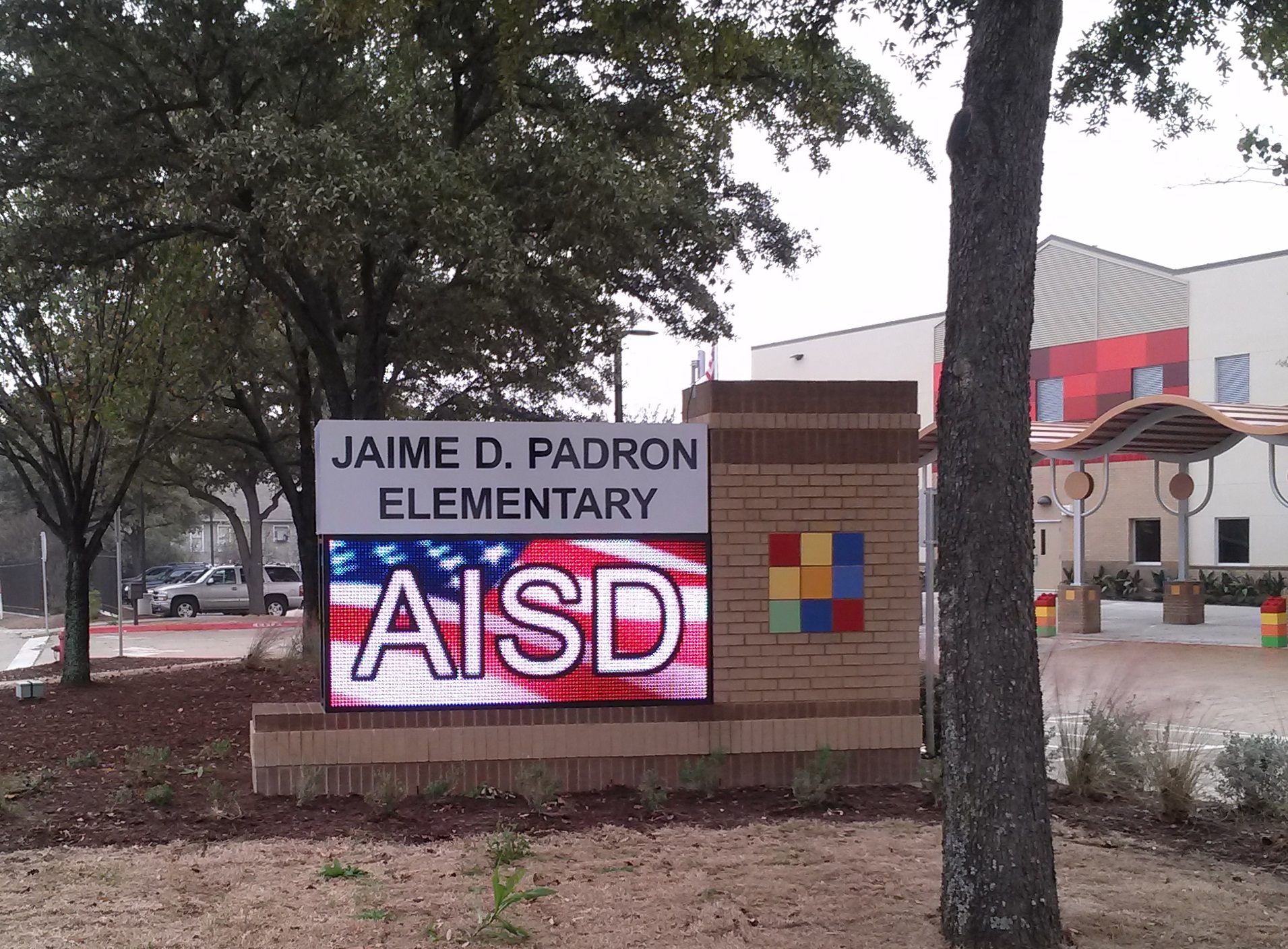 Custom Message Board School Sign in Austin, TX Capable of Over 281 TRILLION Colors