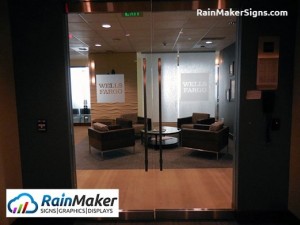 frosted-vinyl-door-logo-wells-fargo-bellevue-wa-rainmaker-signs