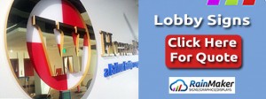 lobby signs graphic CTA