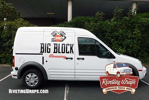 Ford Transit Connect Van with Custom Graphics