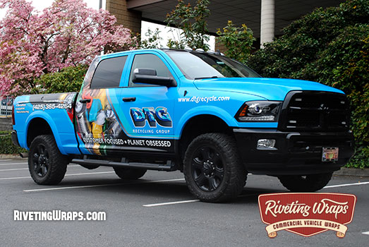 DTG Dodge RAM Truck Wrap, Passenger Side